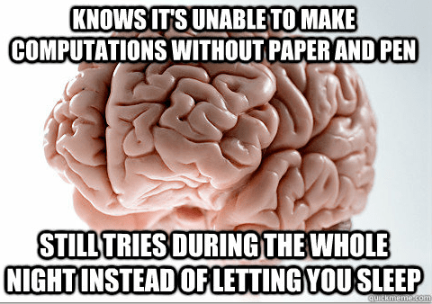 Don't derive and try to sleep